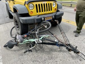 Bikes mangled
